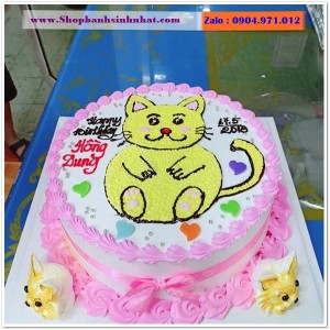 Bánh Sinh Nhật Con Mèo Tuổi Mão - A33